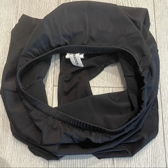 TRIMSHAPER Black Bikini Swim Skirt Bottom Size 10 - Picture 10 of 12